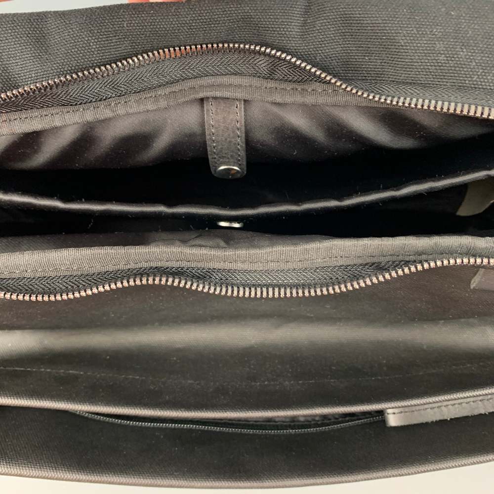 COTE & CIEL Black Mixed Materials Coated Canvas Cross Body Bag - Picture 6 of 7